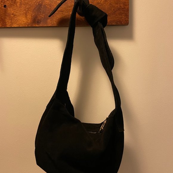 MANGO Black Bow leather bag - Picture 5 of 8